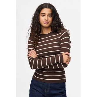 Pieces pullover trui bruin