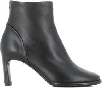 Del Carlo 75mm zip leather boots - women - Leather/Calf Leather/Rubber - 37.5 - Black