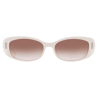 Ferragamo Brown Gradient Oval Ladies Sunglasses SF2021SLB 103 55