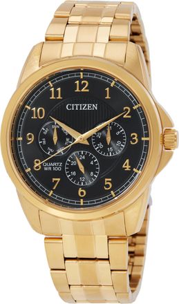 Citizen Chronograph Quartz Black Dial Mens Watch AG8349-53E