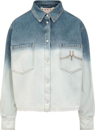 Marni Blue Regular Ombre Shirt