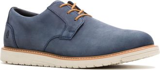Hush Puppies Jenson Oxford Leren Heren Navy Veterschoenen