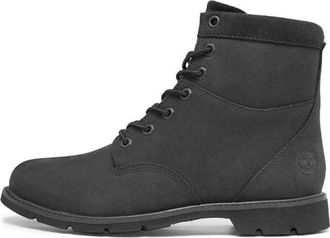 Timberland (WMNS) Timberland Campton Waterproof 6 Inch Wide-Fit Boot Black Nubuck A2D7GW