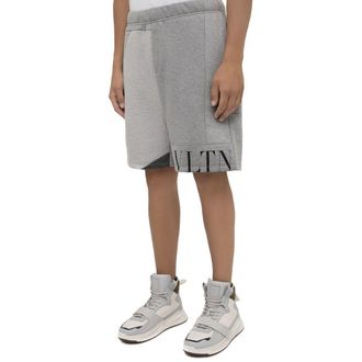 Valentino Mens Gray Modal Shorts