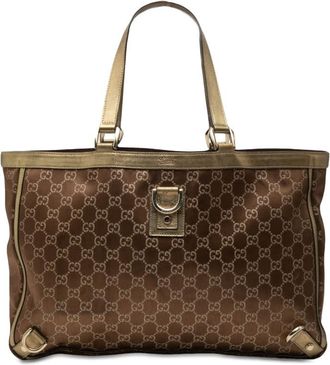 Gucci Pre-owned Gucci GG Satin Abbey D Ring Tote Ladies 141472 001364