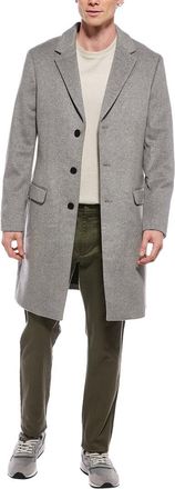 AllSaints Allsaints Hal Suede-Trim Wool-Blend Coat