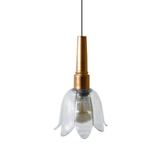 Tosel Suspensi&oacute;n metal vidrio cobre D16 cm