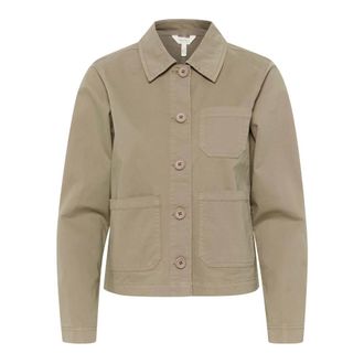 Part Two Desert Taupe Jacket with Shirt Collar - female - Part Two - Light Jackets - Gray - 3XL - Jackets