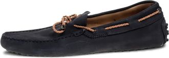 Tod's Mocassini da barca in nubuck - Blu