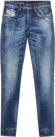 Diesel 2019 D-Strukt 09G89 slim-cut jeans - men - Cotton/Lyocell/Elastane/Fabric - 29/32 - Blue