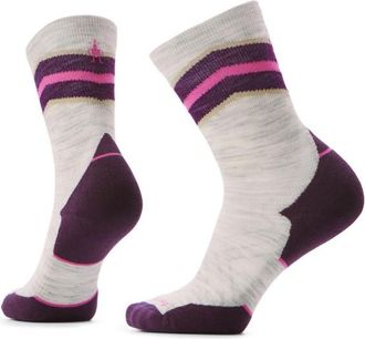 Smartwool Run Targeted Cushion Mid Crew Laufsocken für Damen | grau