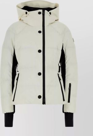 Moncler stretch polyester down jacket hooded design