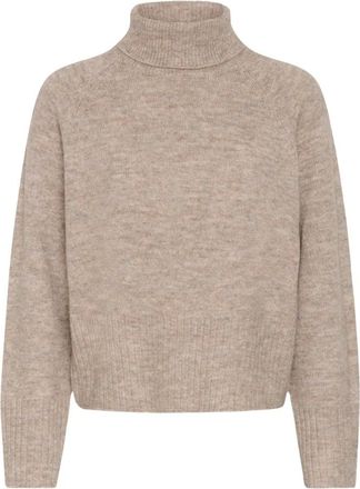 Kaffe Maglione Dolcevita - - Knitwear - Donna - Beige - S