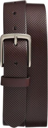 Nordstrom Brian Perforated Leather Belt in Brown Bitter at Nordstrom, Size 42