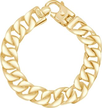 Pompeii3 Mens Cuban Link 14k Gold (95gram) or Platinum (152gram) 13.5mm Bracelet 8.5