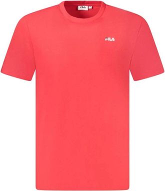 Fila Laas T-shirt met korte mouwen - Heren - T-shirts - Rood - XL - Katoen - Tops