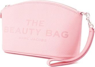 Marc Jacobs Womens The Beauty Pouch - Marc Jacobs Leather Pink Cowhide Accessories Vanity-Case