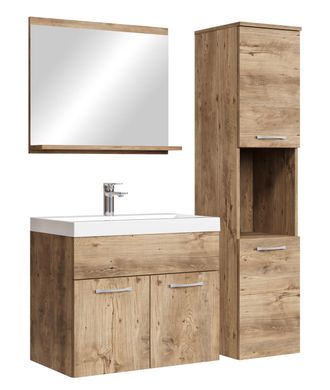 Badplaats Conjunto De Muebles De Ba&ntilde;o Montreal 60 X 35 Cm - Roble Casta&ntilde;o