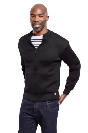 Armor Lux Armor Lux Plouescat Cardigan - Wool, Black, S