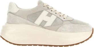 Hogan Maxi I Active - Dames - Sneakers - Grijs - 37 EU - Leer - Schoenen