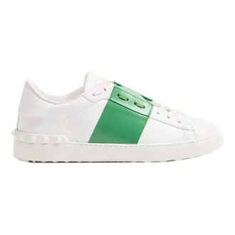 Valentino Garavani Schoenen, unisex, Wit, 44 EU, Leer, Calfskin Open Sneaker