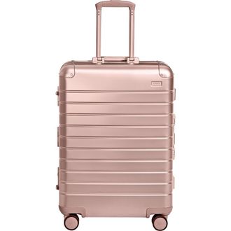 AwAy The Medium Suitcase: Aluminum Edition in Rose Gold at Nordstrom
