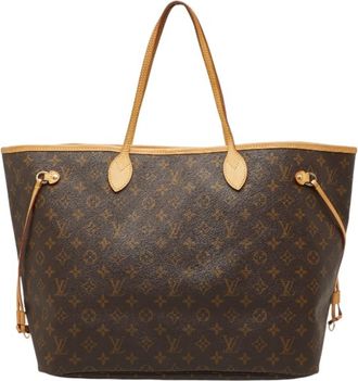 Louis Vuitton Brown Pvc Leather Shoulder Bag Tote Bag (Pre-Owned)