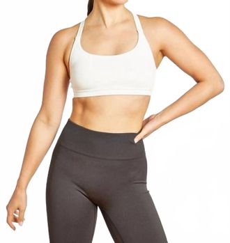 Oiselle Hi Twenty Sports Bra In White