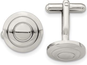 Diamond2Deal Stainless Steel Polished Cufflinks