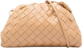 Bottega Veneta Pre-owned Mini Pouch - Dames - Vintage Tassen - Beige - ONE Size - Leer - Vintage
