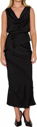 Minkpink Momento Bias Skirt In Black