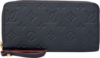 Louis Vuitton Marine Rouge Monogram Navy Monogram Empreinte Long Wallet (Bi-Fold) (Pre-Owned)