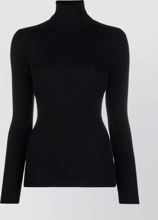 Wolford virgin wool ribbed slim-fit turtleneck long-sleeve top