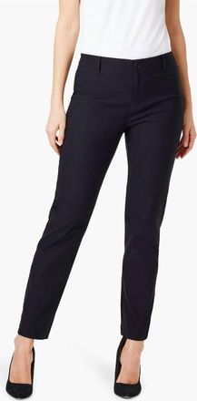 Nic+Zoe Polished Wonderstretch Straight Pocket Pant In Black Onyx