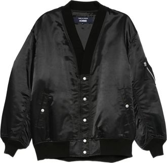 Comme Des Garçons satin bomber jacket - Black