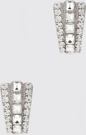 Self Portrait Orecchini Self-Portrait in ottone con strass incastonati