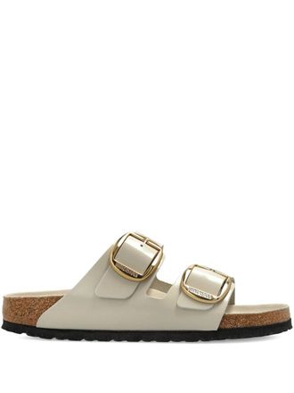 Birkenstock Arizona Big Buckle Hex Shine Oyster, Natural Lea