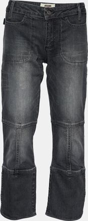 Moschino Jeans Dark Grey Denim Butterfly Back Detail Jeans