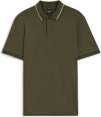 BOSS Slim-fit polo shirt in mercerized cotton