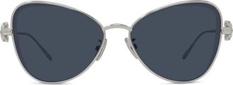 Loewe Occhiali da sole Anagram a farfalla in metallo - - Accessories - Donna - Grigio - ONE SIZE
