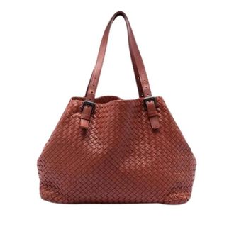 Bottega Veneta Pre-owned Tote Bags, female, Red, Size: ONE SIZE Pre-owned Cesta Tote Bag