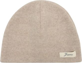 Jacquemus Womens Acu00809ak00286-130 Beanie Beige Wool