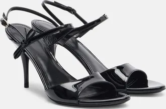 Balenciaga Avenue Bow patent leather sandals
