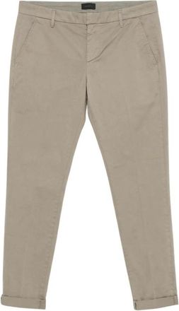 Dondup Pantalone Gaubert - Heren - Chinos - Beige - W35 - Katoen - Broeken