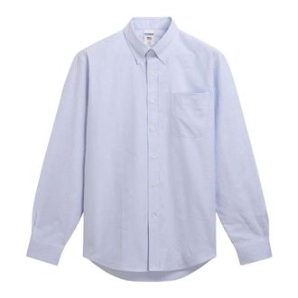 Sebago Casual Shirts, male, Blue, Size: XL Doubling Oxford Shirt