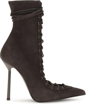 Le Silla Dark Brown Colette Ankle Boots