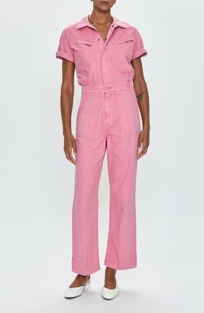 Pistola Denim Campbell Cotton Utility Jumpsuit in Peony Pink at Nordstrom Rack, Size X-Small