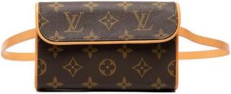Louis Vuitton Pre-owned Belt Bags, female, Brown, Size: ONE SIZE Pre-owned Pochette Florentine Monogram Shoulder Bag