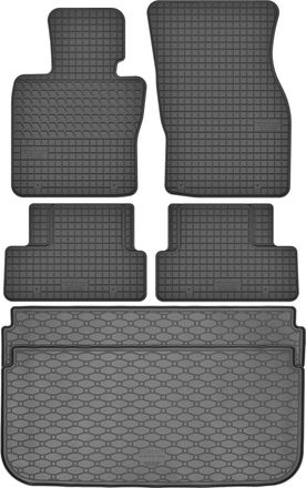 OEM Juego De Alfombrillas De Goma Para Mini Cooper Iii Hatchback (2014-2024) + Alfombrilla Para El Maletero