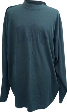 Yeezy by Kanye West x Gap Dove T-shirt met lange mouwen van groen katoen